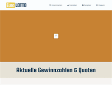 Tablet Screenshot of eurolotto.net
