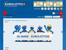 Tablet Screenshot of eurolotto.ch